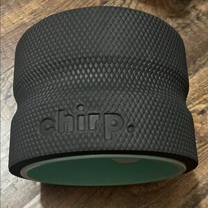 Chirp Black and Green Textured Roller, 7”